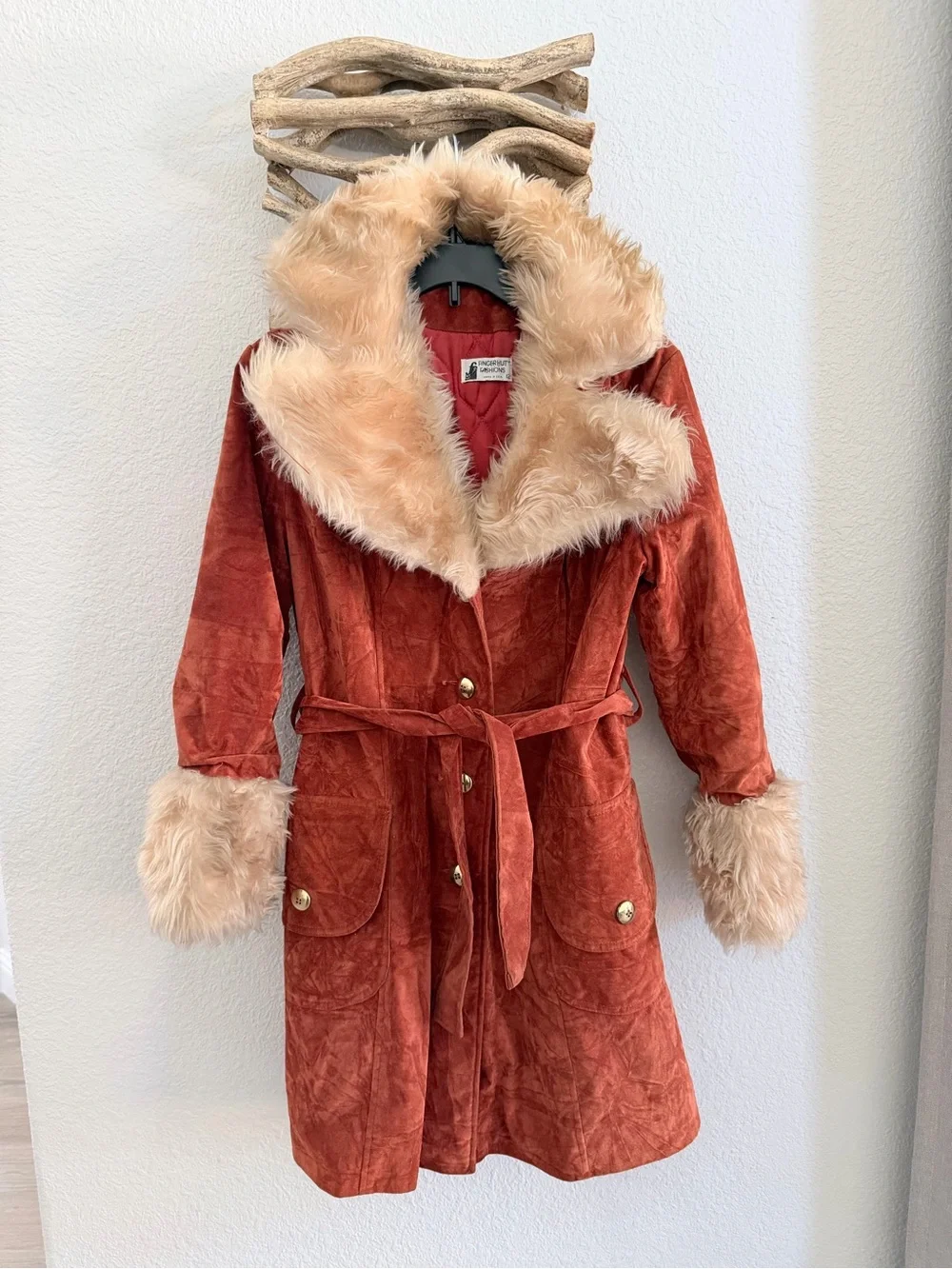 VTG 70’s Penny Lane FINGERHUT USA Coat trench jacket boho western retro afghan